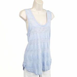 Athleta Sunrise racerback knit tank blue L